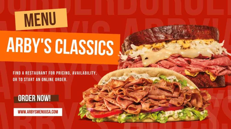 Arby's Classics Menu with Prices