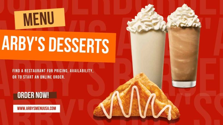 Arby's Desserts Menu with Prices