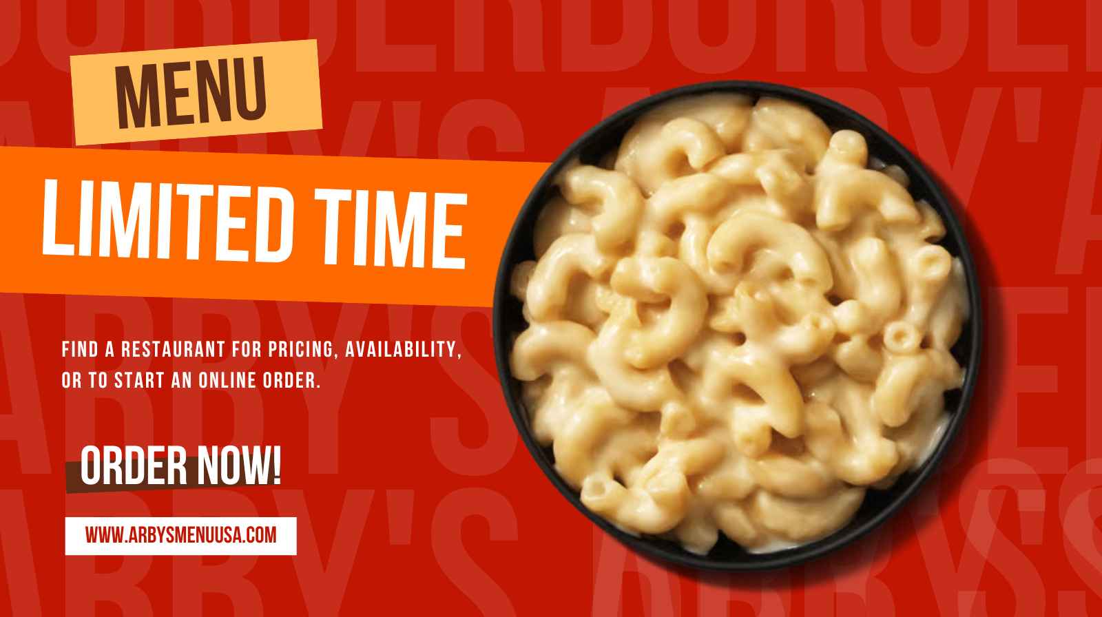 Arby's Limited Time Menu with Prices