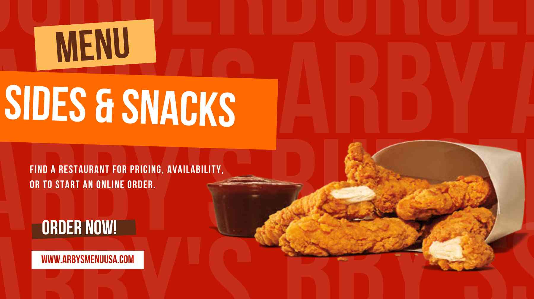Arby's Sides & Snacks Menu with Prices