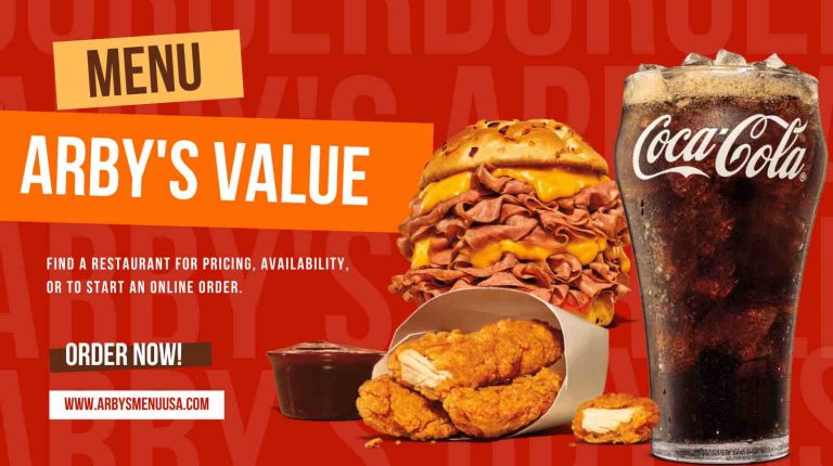 Arby's Value Menu with Prices