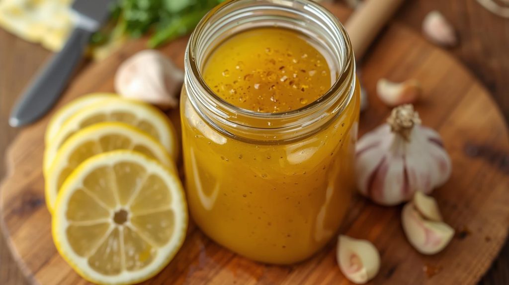 Easy Honey Garlic Lemon Vinaigrette Dressing Recipe