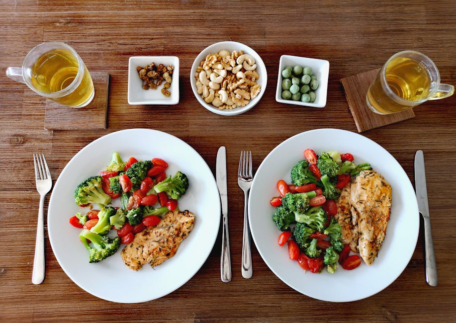 keto chicken salad ingredients flat lay