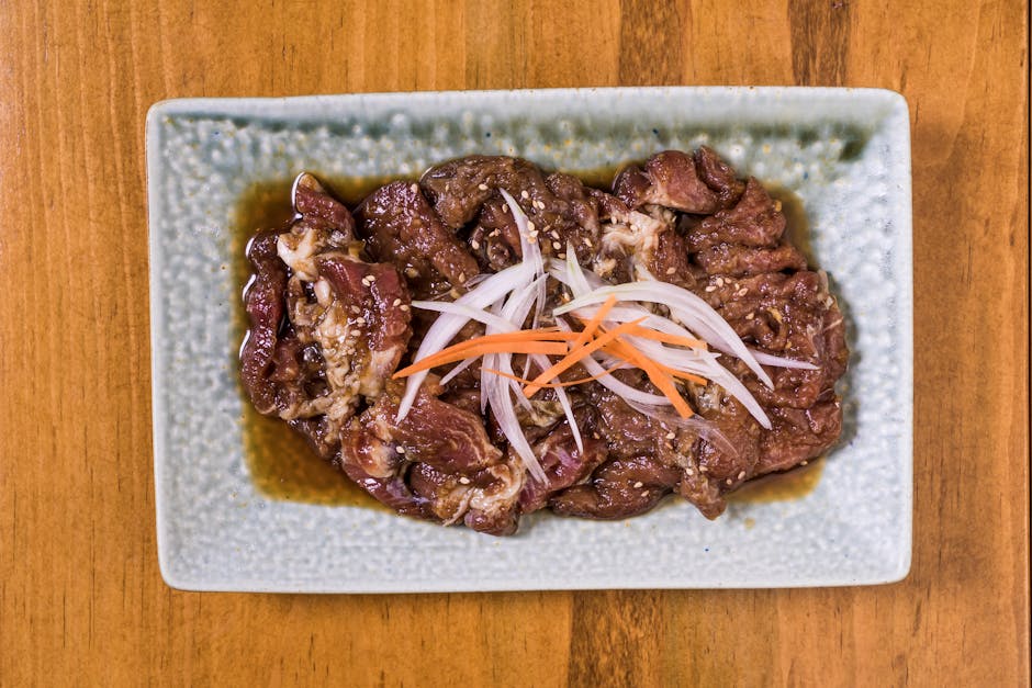 korean ground beef recipe served plated