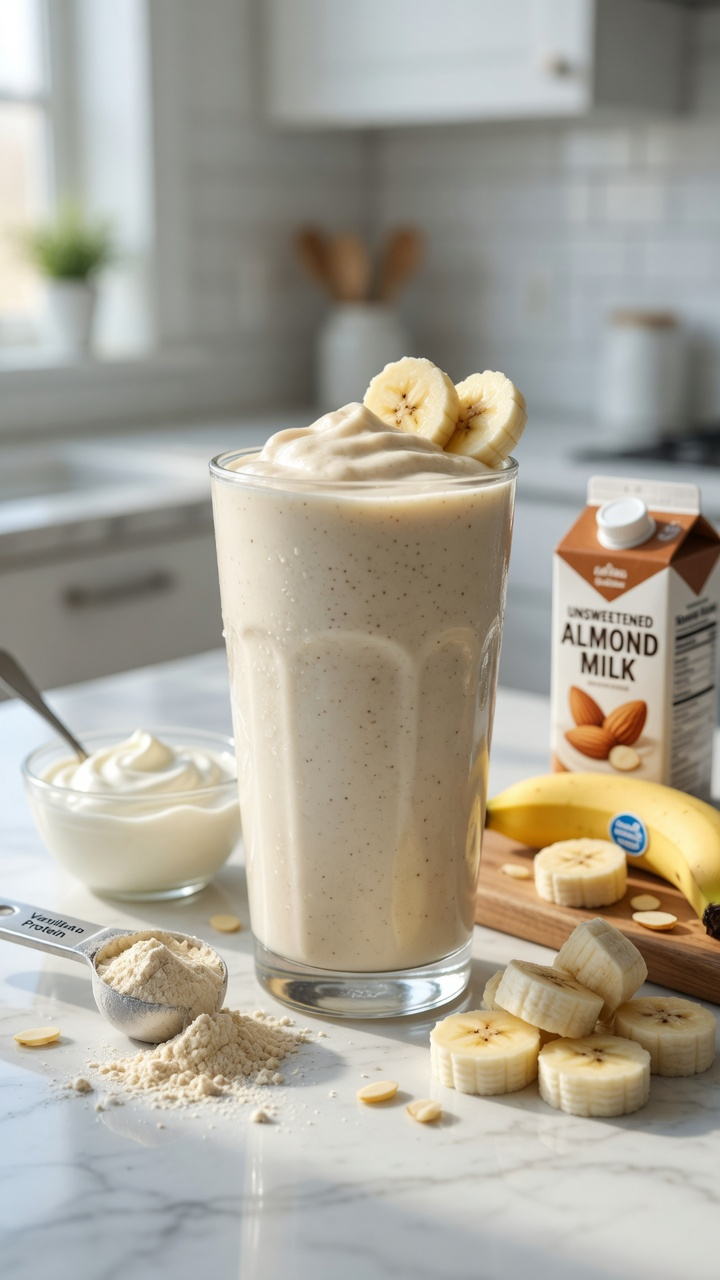 Easy 4-Ingredient High Protein Meal Replacement Shakes