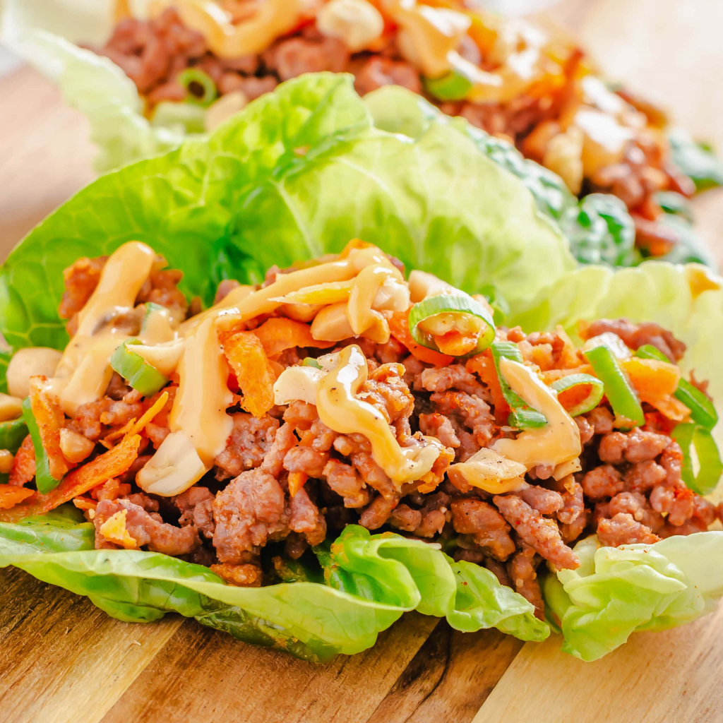 Quick Hearty Lettuce Wrap Burger Ground Beef Recipe
