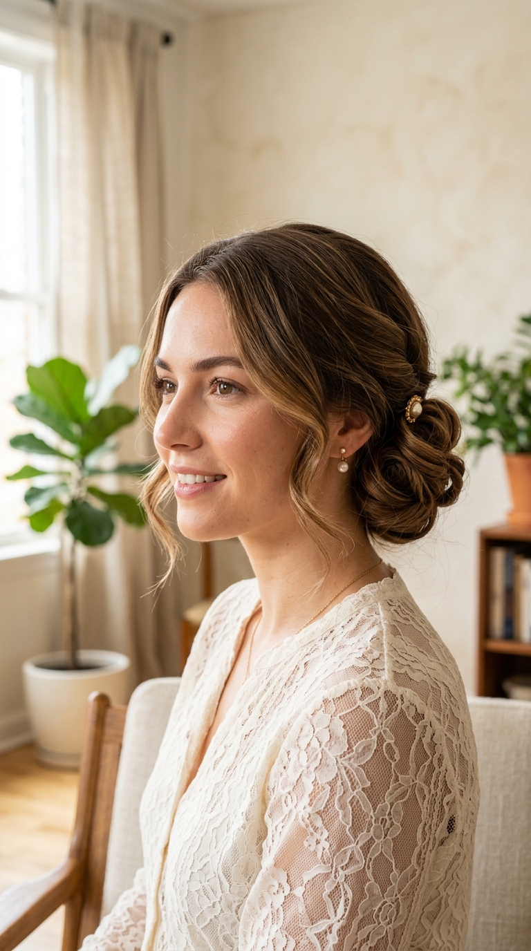 Romantic Low Side Bun