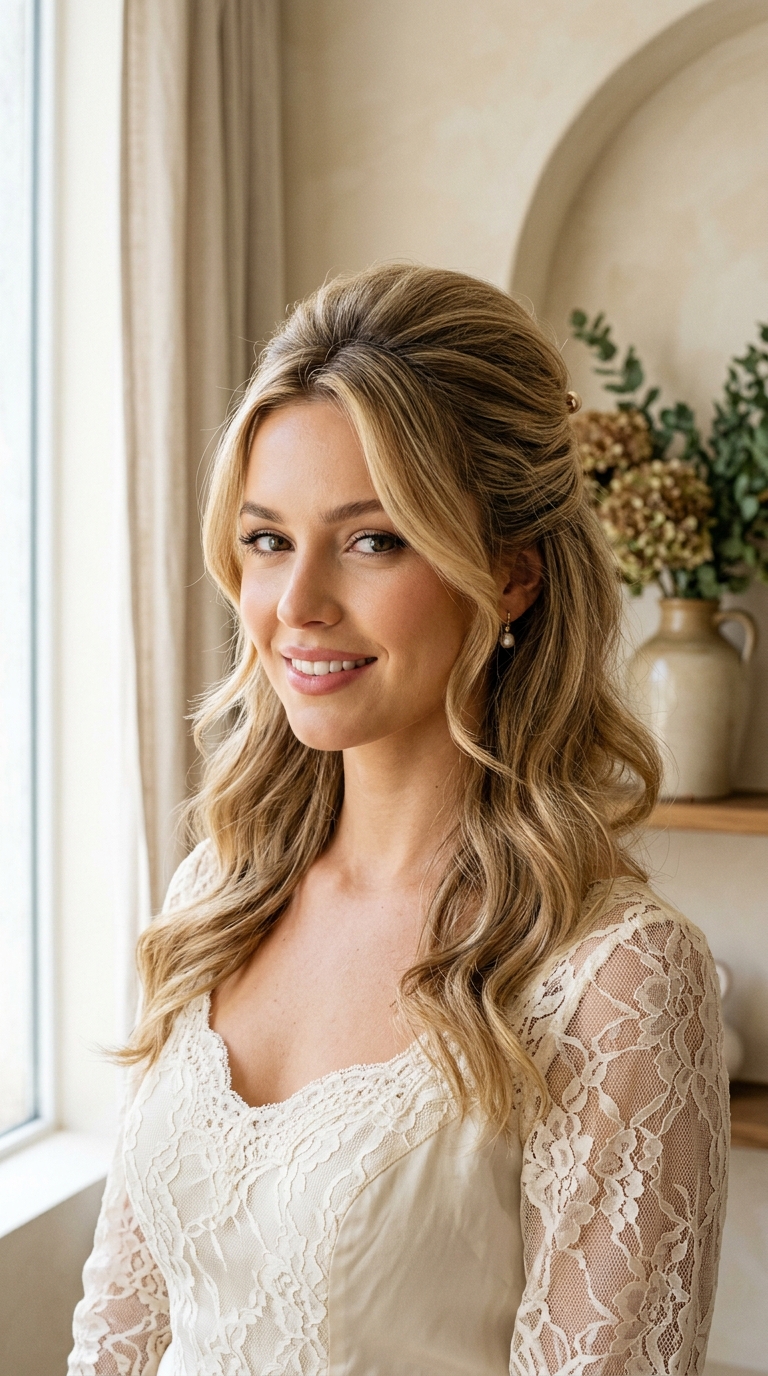 The Glamorous Bardot Half-Updo