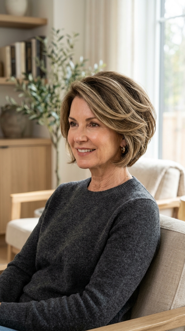 Voluminous Stacked Bob