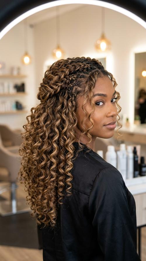 3B/3C Wet and Wavy Look