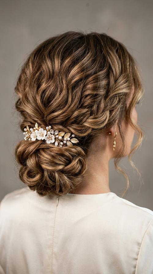 Accessorized Low Chignon