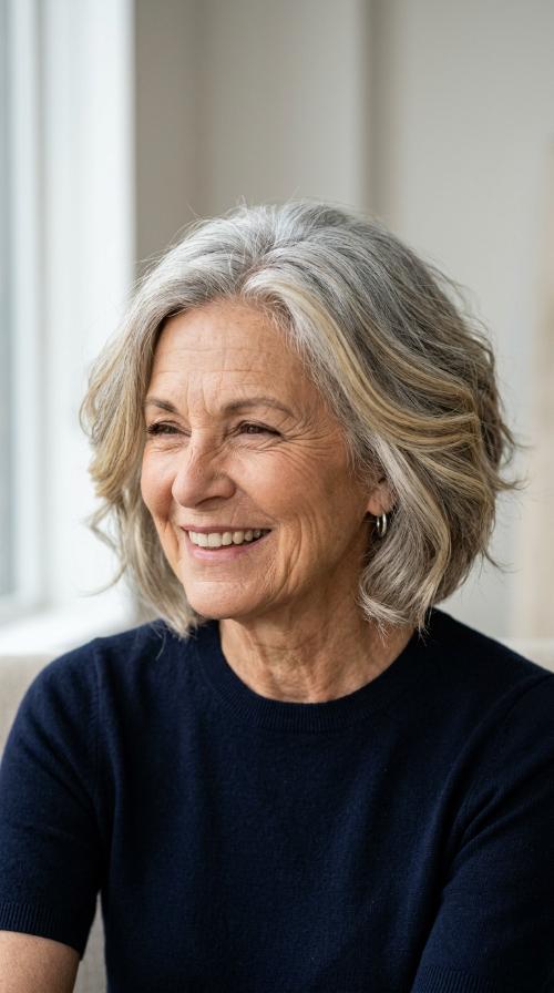 Angled Bob with Highlights