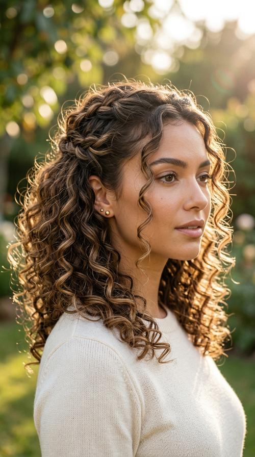 Angled Curly Lob