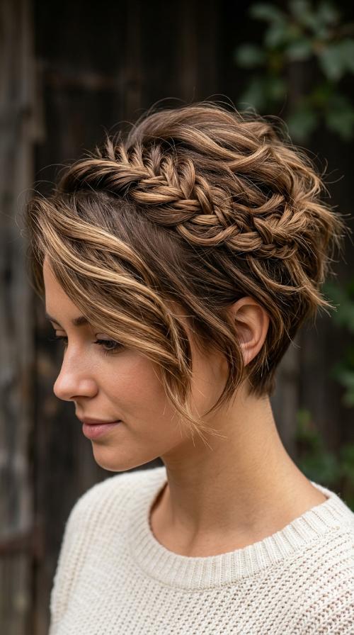Angled Undercut Pixie