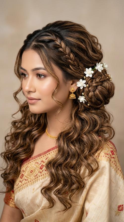 Assamese Sleek Front Bun