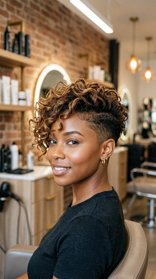 Asymmetrical Cut with Shaved Side