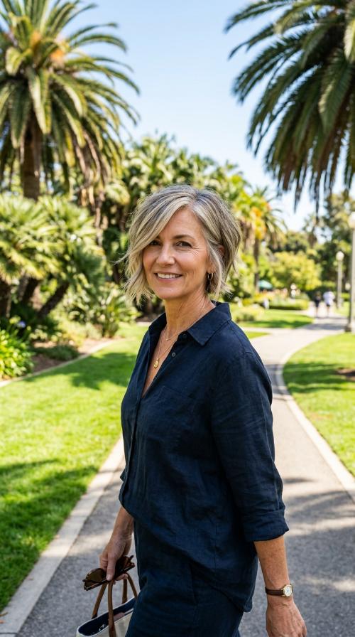Asymmetrical Shaggy Bob