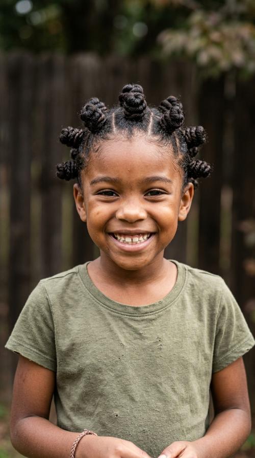 Bantu Knots for Playdates