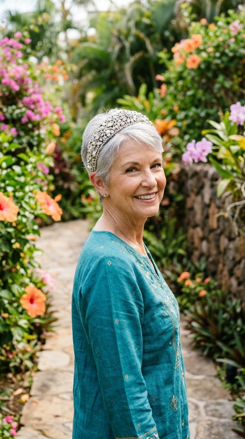 Blinged-Out Headband Look