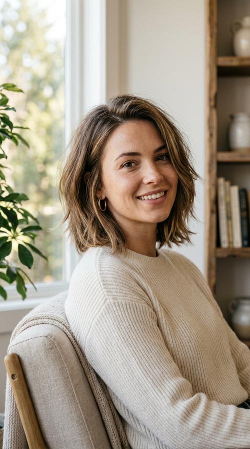 Blunt Bob with Internal Layers