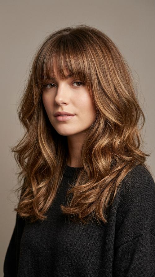 Blunt Cut with Bangs