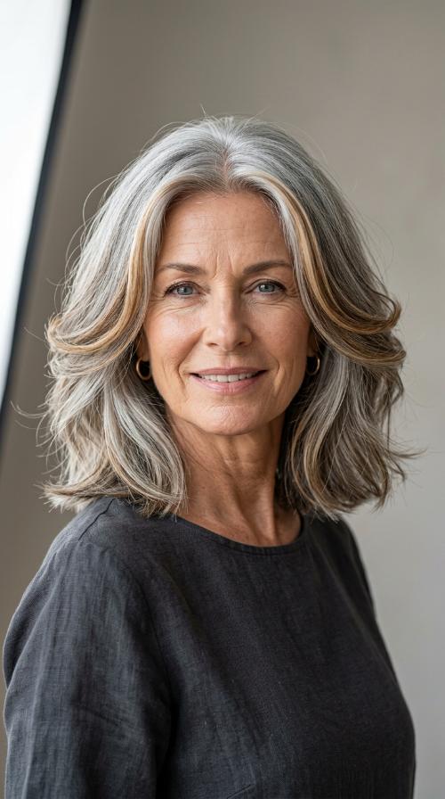 Blunt Cut with Face-Framing Highlights
