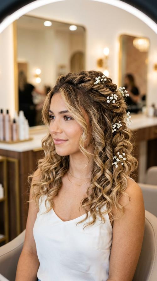Boho Twists with Baby’s Breath
