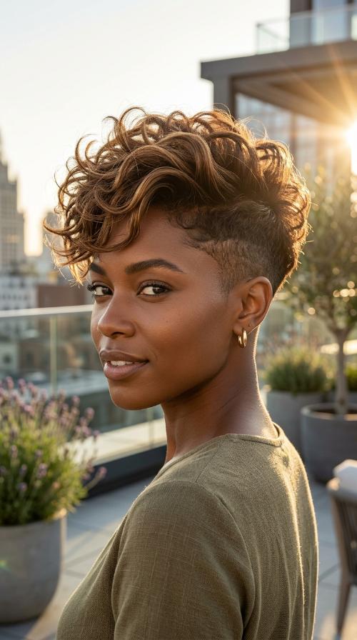 Bold Undercut with Textured Top