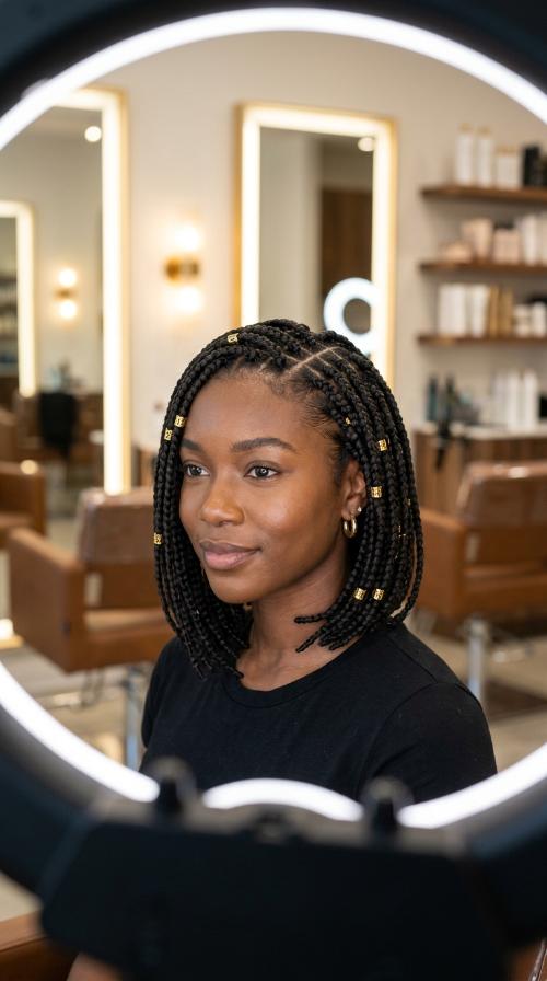 Braided Bob with Cuffs