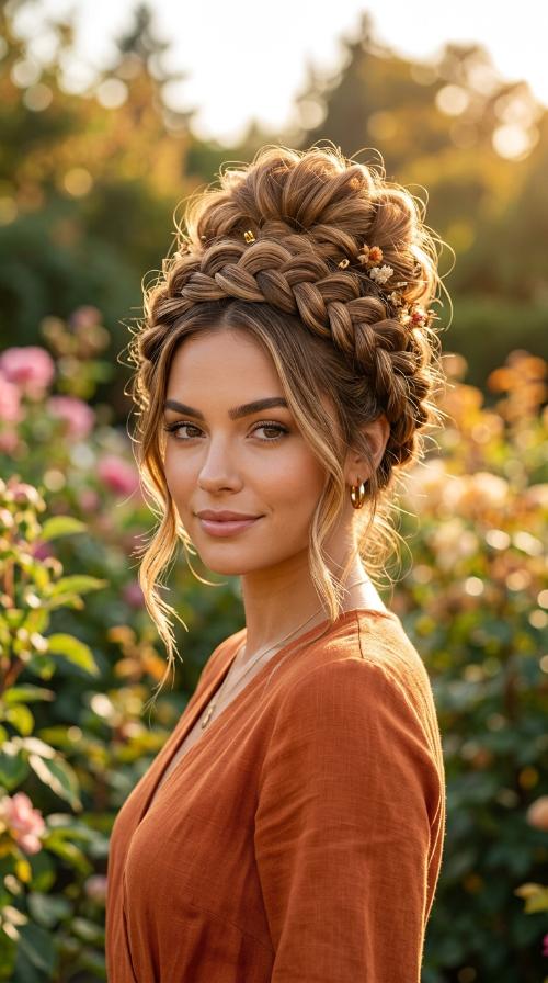 Braided Crown Bun