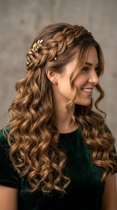Braided Crown Half-Up