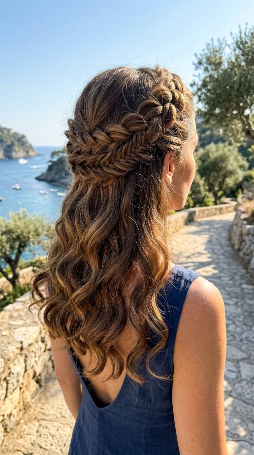 Braided Crown Updo