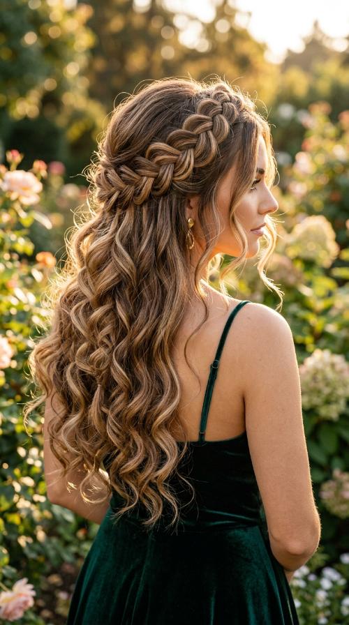 Braided Crown with Tendrils