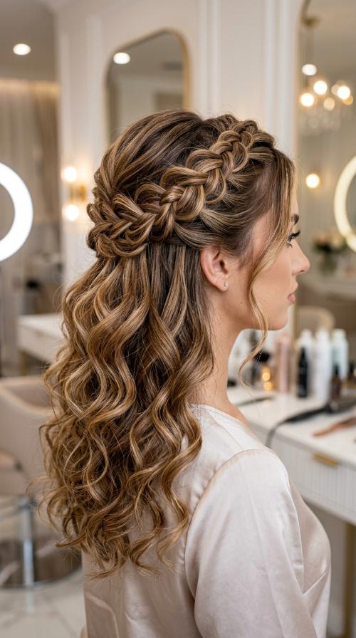 Braided Half-Up Crown