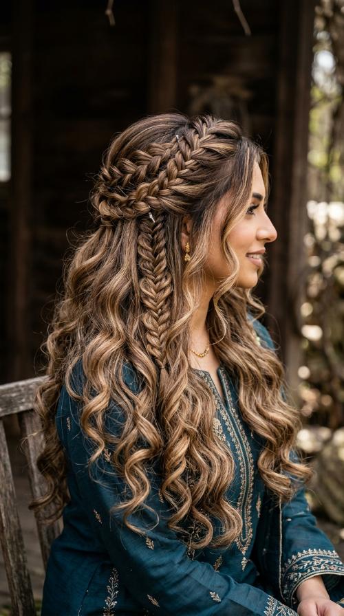 Braided Half-Up Half-Down
