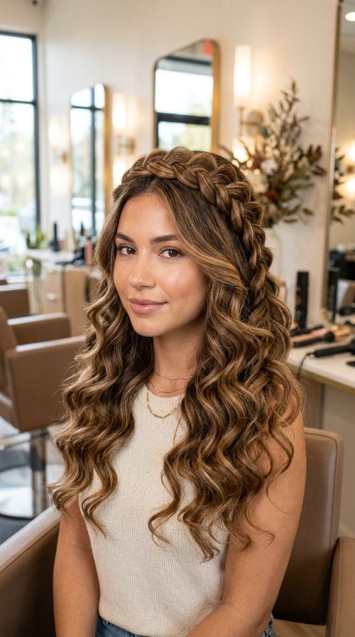 Braided Headband Look