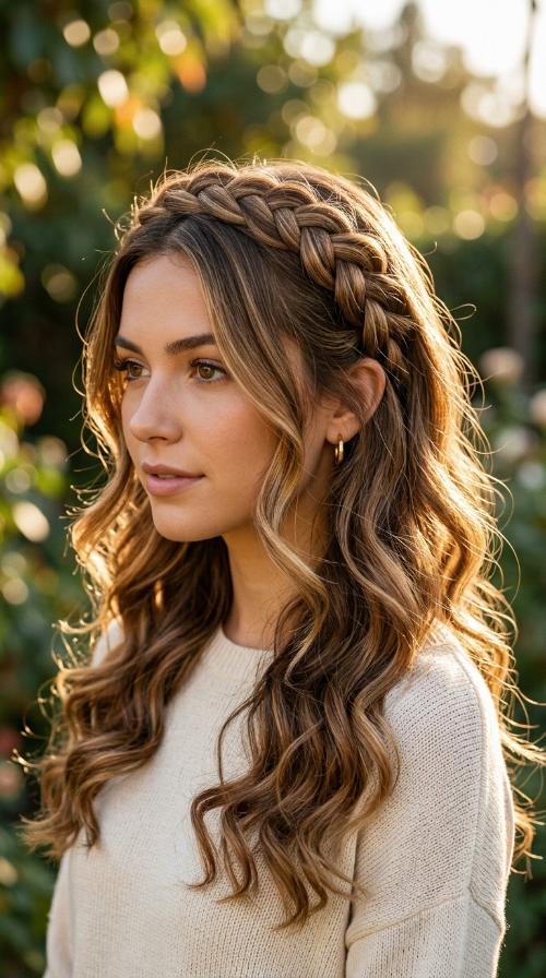 Braided Headband Look
