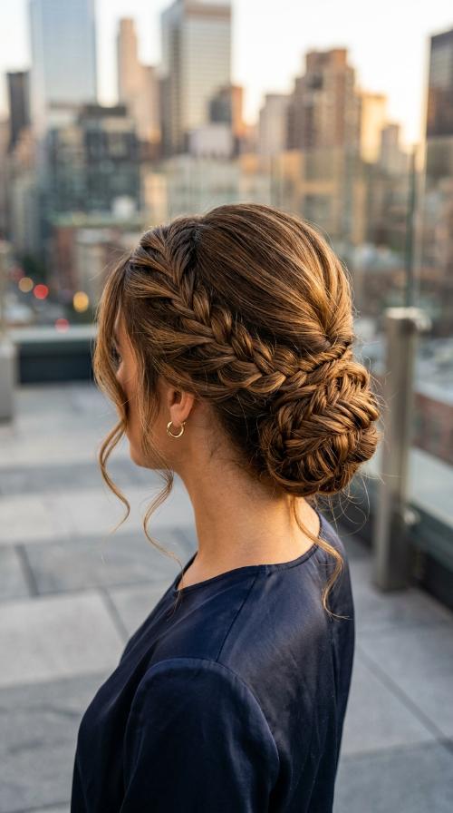 Braided Low Bun