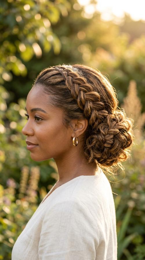 Braided Low Bun