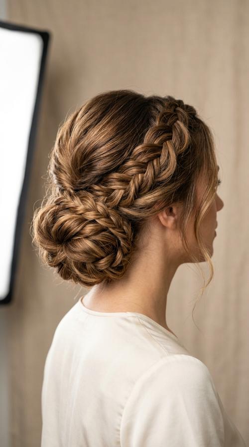 Braided Low Chignon