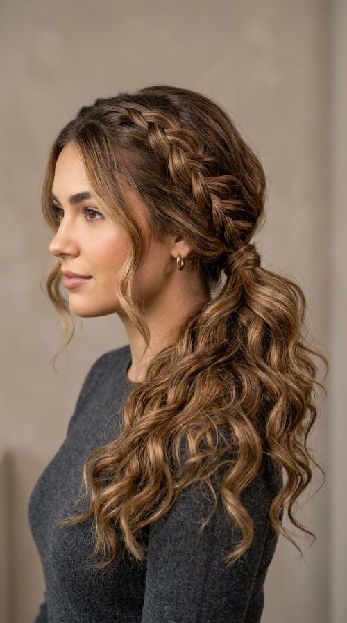 Braided Low Pony