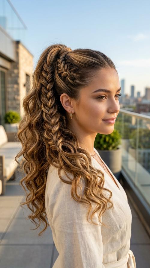 Braided Ponytail Hybrid
