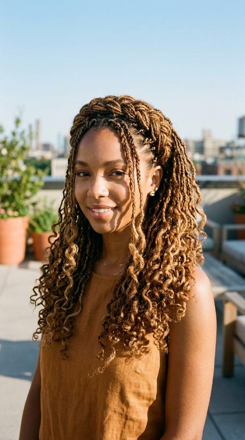 Braided Sister Loc Crown