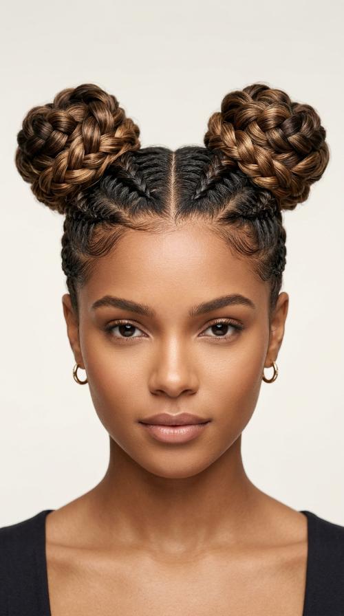 Braided Space Bun