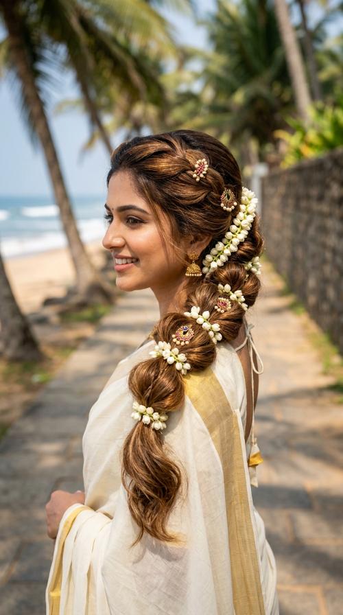 Bubble Braid with Jasmine Buds