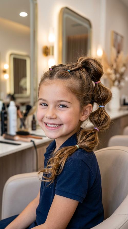 Bubble Braids Ponytail