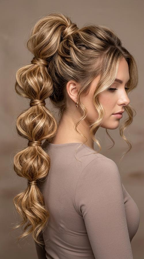 Bubble Ponytail for Texture