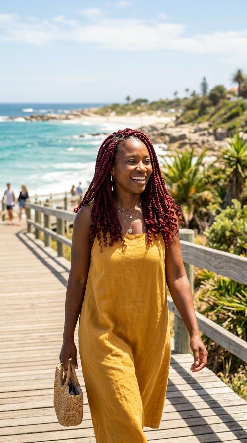 Burgundy Red Jumbo Box Braids