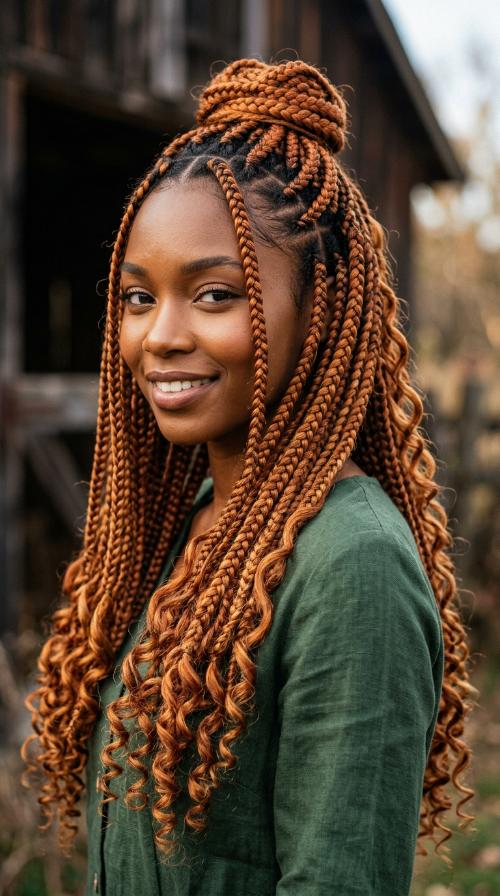 Carrot Box Braids