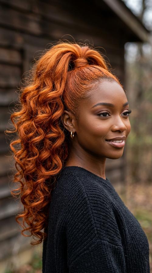 Carrot High Ponytail